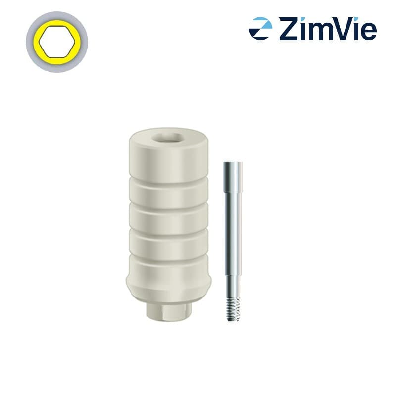 Zimmer Temporäres Kunststoff-Abutment (Int Hex, 5,7 mm) | GH: 4,0 mm Zimmer Temporäres Kunststoff-Abutment (Int Hex, 5,7 mm) | GH: 4,0 mm
