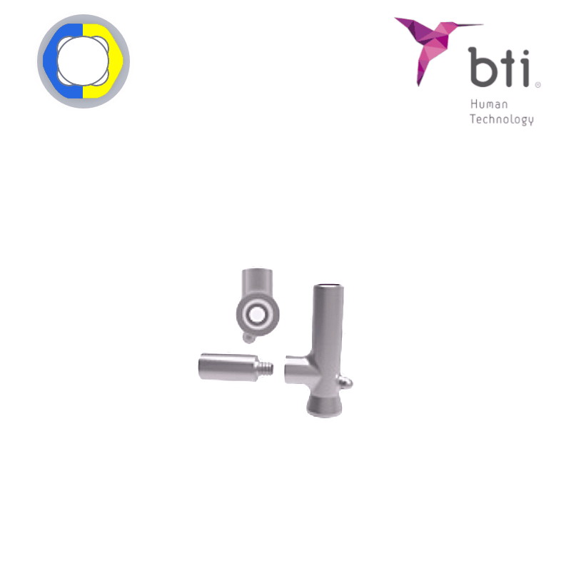 BTI provisorisches Steggelenke für erw. MULTI-IM (Ø 3,0 mm - 3.0) | Höhe der Kugel: 3,5 mm | mit Öffnung links
