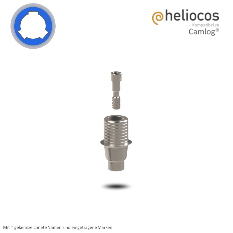 Conelog® Titanbasis Ø 5,0 mm | Höhe: 4,0 mm | ohne Rotationsschutz Conelog® Titanbasis Ø 5,0 mm | Höhe: 4,0 mm | ohne Rotationsschutz