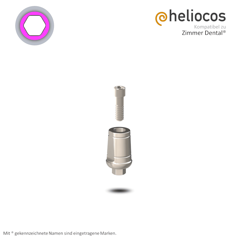 Zimmer® Abutment Tapered Screw Vent® Ø 4,5 mm | 0° | GH: 1,0 mm