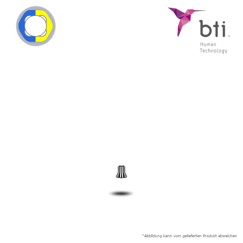 BTI Titanbasis für CAD/CAM für erweiterte MULTI-IM Ø 5,50 mm (Ø 3,5 mm - schmal/CORE)