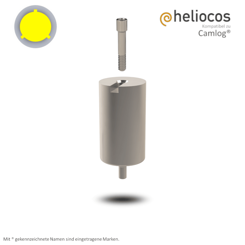 Camlog® Preface Abutment Screw-Line/Root-Line2® Ø 3,8 mm | Halter: Medentika® | Workflow: Heliocos | Ø 11,5 mm Camlog® Preface Abutment Screw-Line/Root-Line2® Ø 3,8 mm | Halter: Medentika® | Workflow: Heliocos | Ø 11,5 mm
