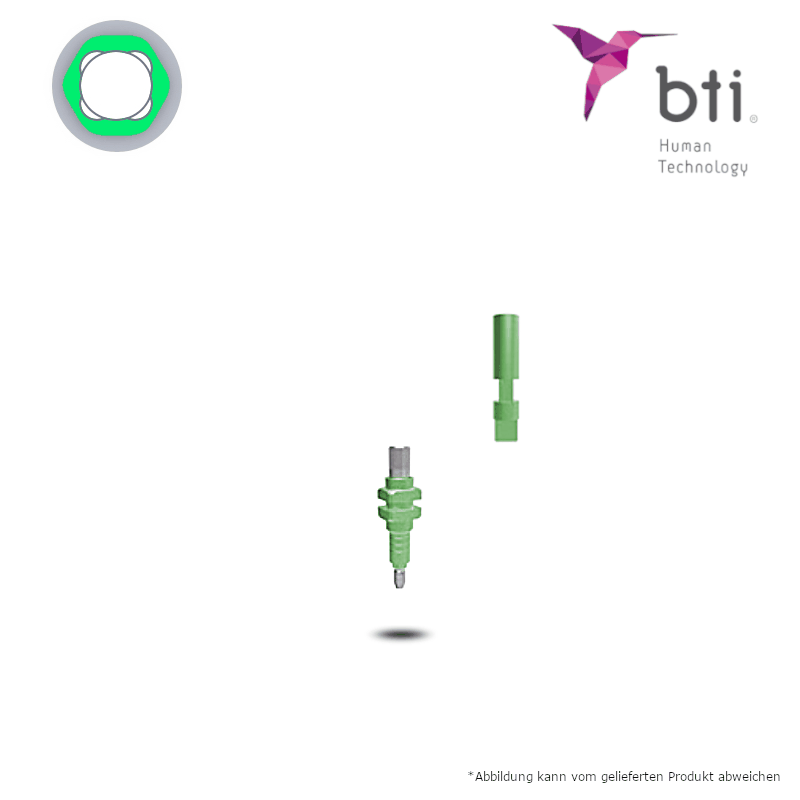 BTI Abformpfosten auf Implantatniveau (Ø 5,5 mm - breit) | mit Analog BTI Abformpfosten auf Implantatniveau (Ø 5,5 mm - breit) | mit Analog