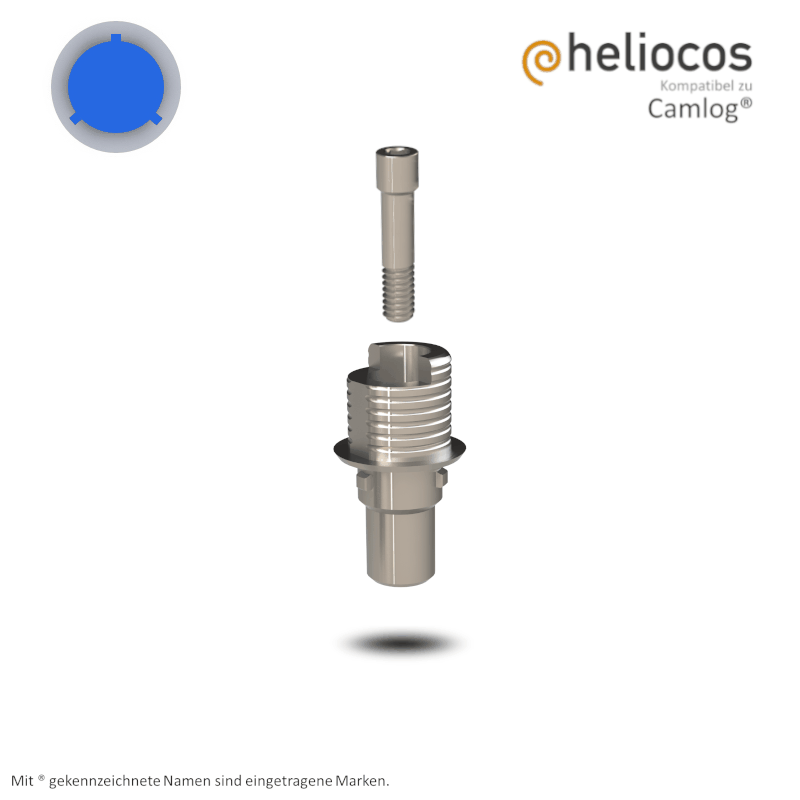 Camlog® Titanbasis Screw-Line/Root-Line2® Ø 5,0 mm | Höhe: 4,0 mm | mit Rotationsschutz